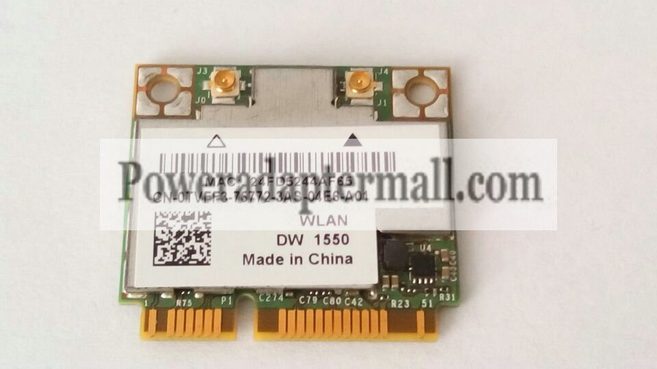 Dell DW 1550 Broadcom 94352HMB 867Mbps Wireless card Bluetooth 4